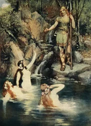 Les trois jeunes filles nageaient près du rivage, extrait de «The Stories of Wagner